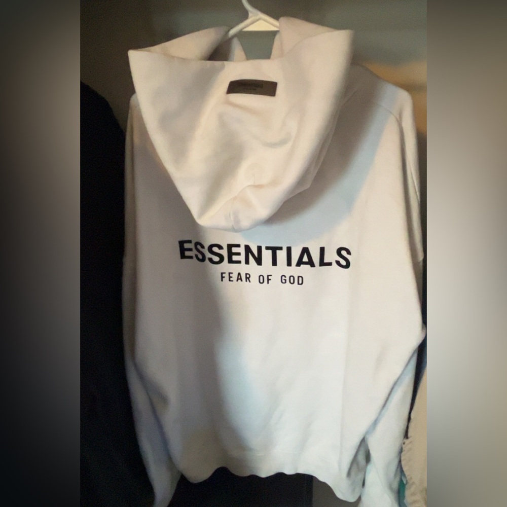 Essentials Classic White Sweatshirt